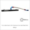 2.4L SLINGSHOT CENTER FEED FUEL RAIL BY DDMWORKS - engine drivetrain