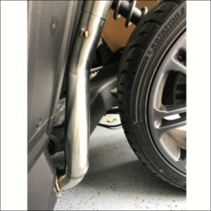 1320 Performance Polaris Slingshot rear center exit exhaust big wheel/tire upgrade pipes. - SUSPENSION EXHAUST