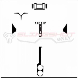 TufSkinz Domed Carbon Fiber Interior Decal Kit for the Polaris Slingshot - interior