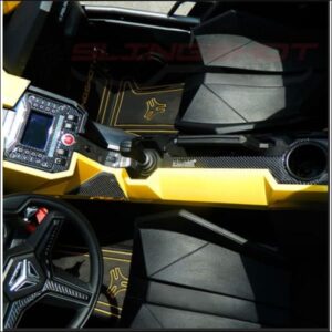 TufSkinz Domed Carbon Fiber Interior Decal Kit for the Polaris Slingshot - interior