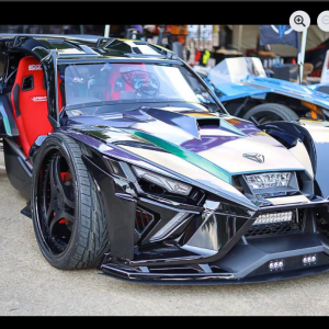 Nascar Styled Windshield, by ATSS, for Polaris slingshot (2015-current)